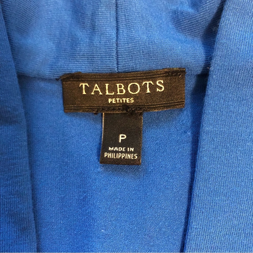 NWOT Talbots Petite Platinum Jersey High Neck Top - Picture 2 of 6